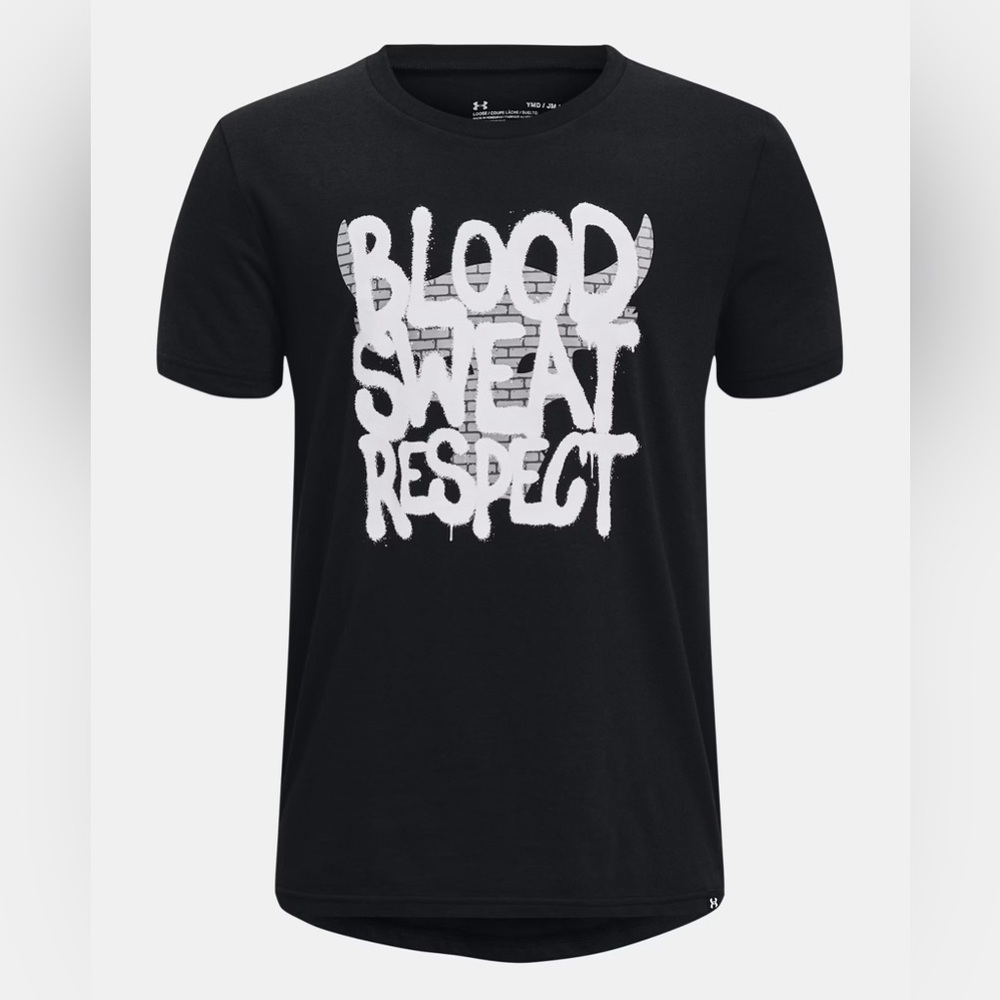 Under Armour Boys Graphic Tshirt- Blood Sweat Respect